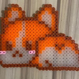 Hand made fox Pearler bead